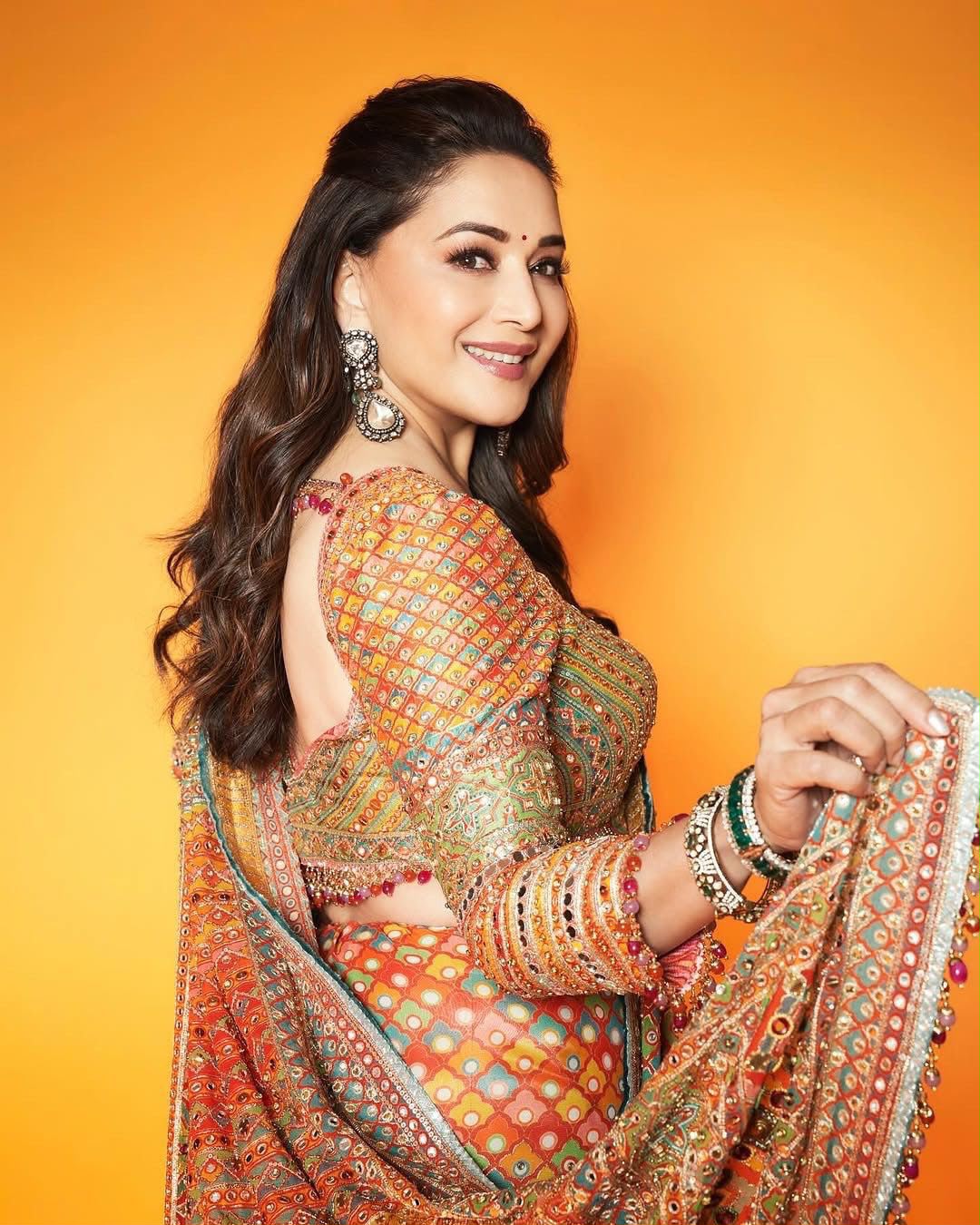 Tarun Tahiliani Phulkari-Inspired Embellished Saree.